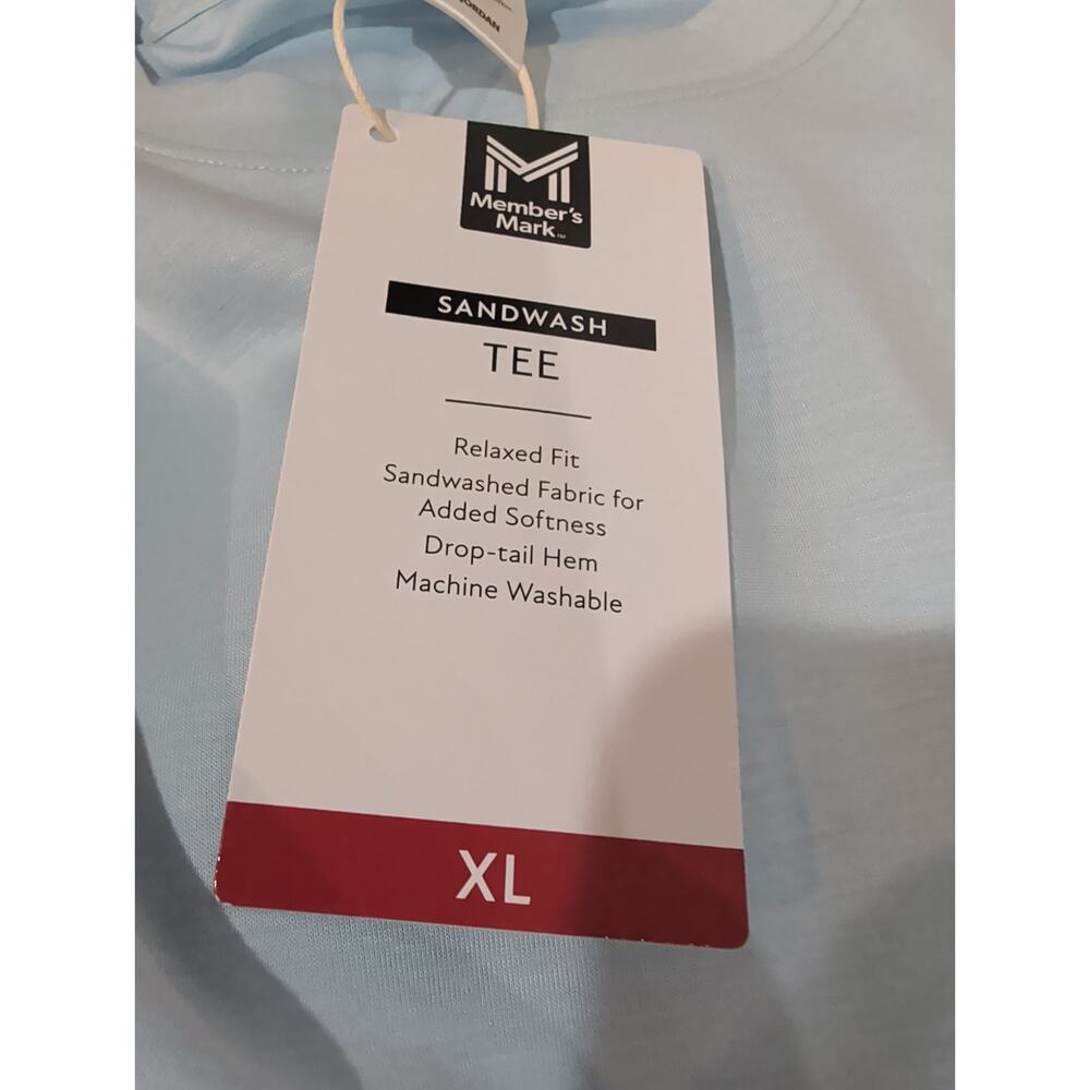 Women's Sandwash Short Sleeve T-Shirt Blue Size XL - Picture 3 of 3